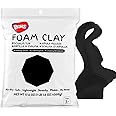 BOHS Black Modeling Foam Clay - 1.1 Lbs, Squishy,Soft, Air Dry -for Flower Mirror,Cosplay,Fake Bake, Slime Supplies-500g