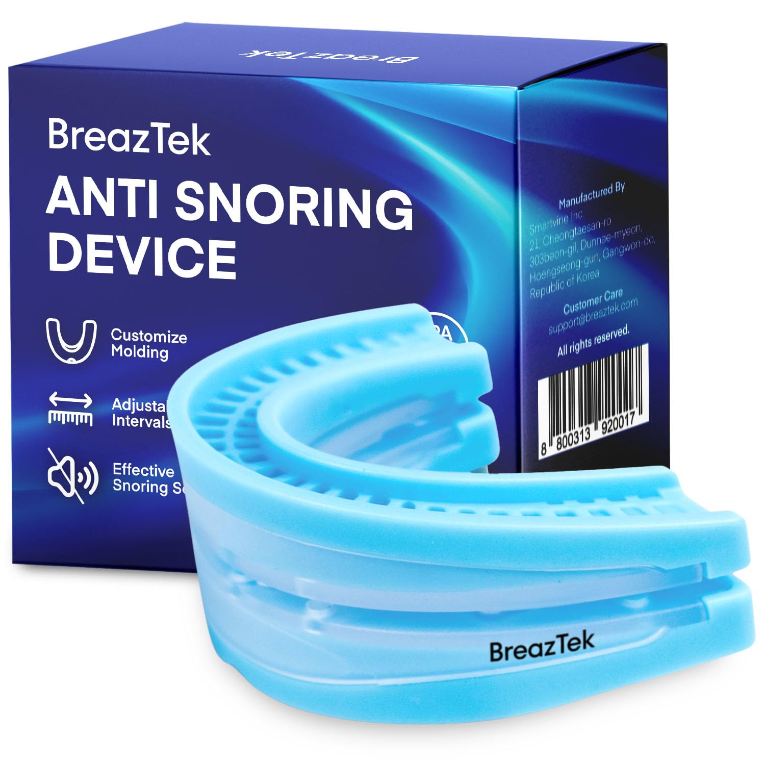 Photo 1 of Upgraded Mouth Guard for Sleeping: Customizable Adjustable for Men and Women (Lightblue)