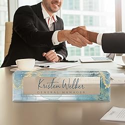 Custom Office Name Plate for Desk - Desk Name Plate