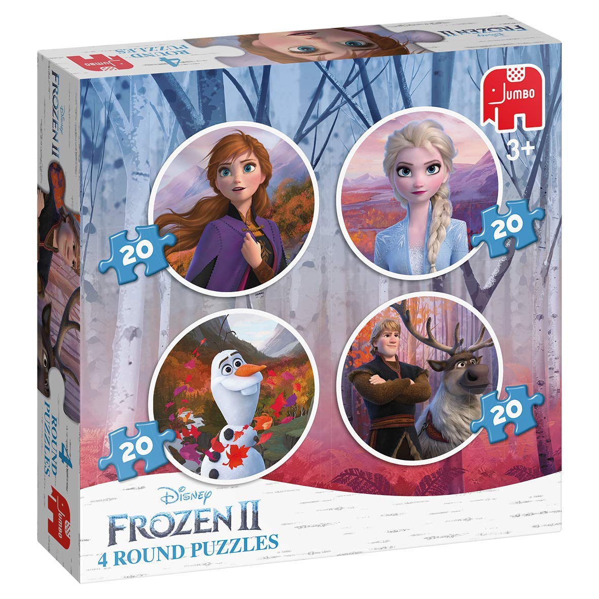Disney Frozen 2-4in1 Round Puzzles