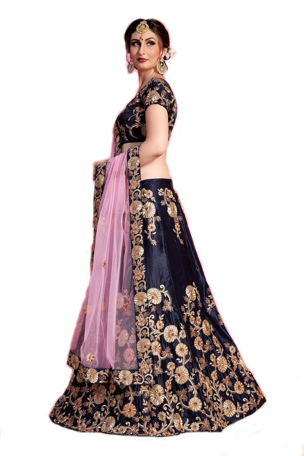 mrs women women's cotton silk lehenga choli (xiz, beige, free size)