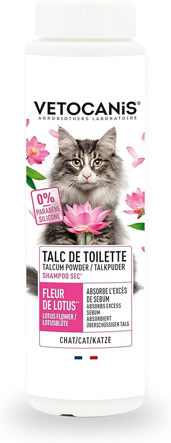 Vetocanis Shampoing Sec En Poudre Sans Rincage Pour Chat Fort Pouvoir Absorbant Leger Parfum 150g Amazon Fr Animalerie
