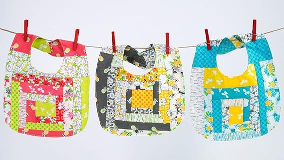 quilted baby bibs
