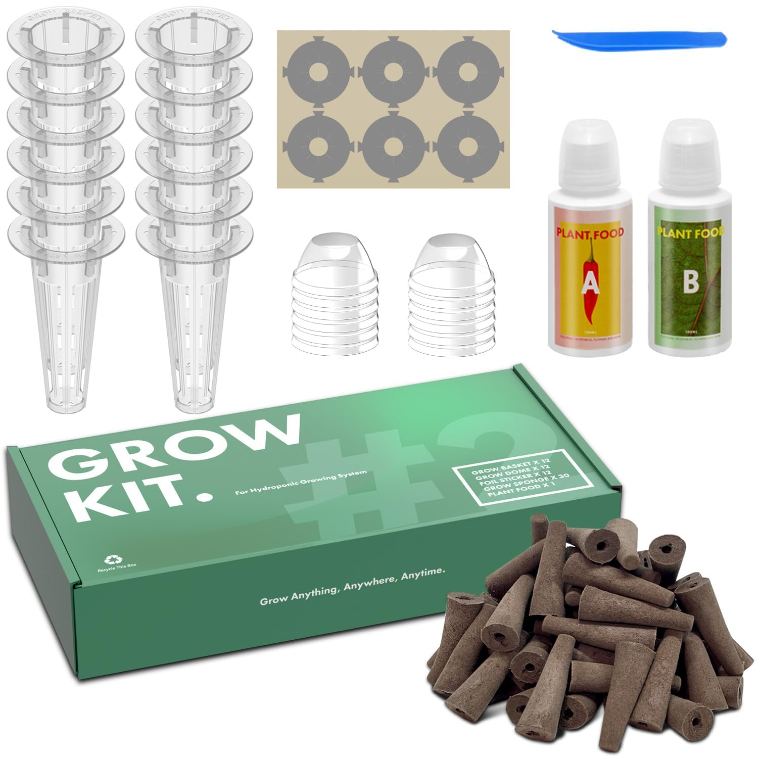 LYKOCLEAN 68pcs Hydroponic Pods Kit for Aerogarden