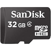 Sandisk 32GB MicroSDHC Memory Card, Class 4 (Retail Package)