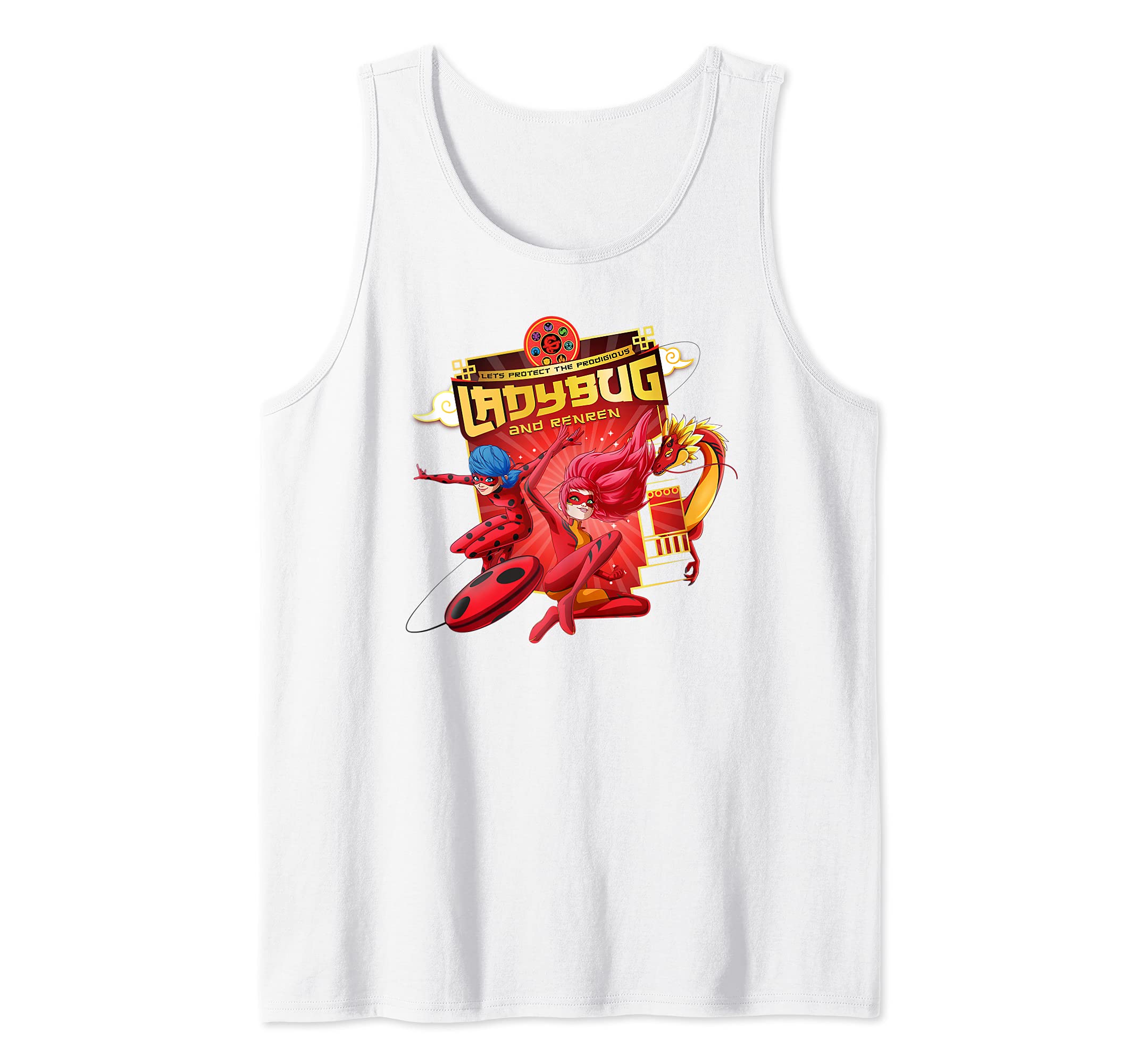 Miraculous Shanghai Ladybug and Ladydragon Fight Tank Top