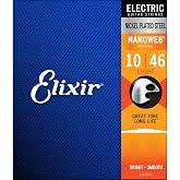 Elixir Nanoweb Electric Guitar Strings | 3 Pack | Light | 10-46