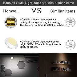 HONWELL Push Light, Color Changing Puck