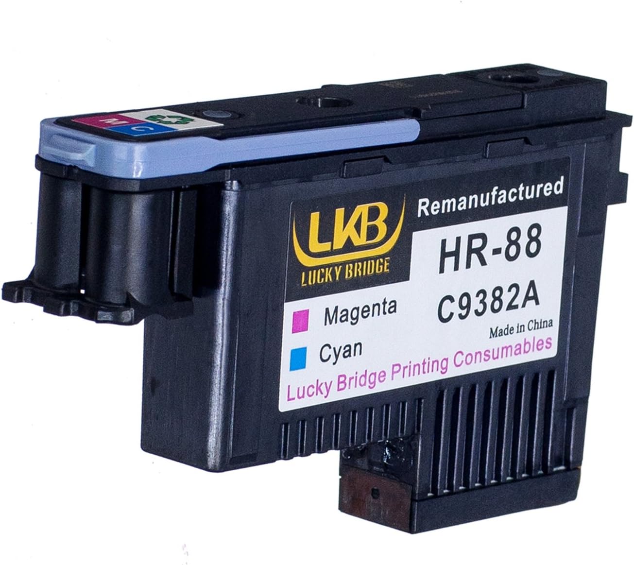 Lucky Bridge HP88 Printhead 1pcs C9382A Magent and Cyan Remanufactured Compatible for HP Officejet with HP Office jet K5400 L7550 L7580 L7590 L7650 L7680 L7750 L7780 L7790 Printer