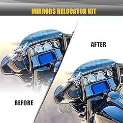Sresk Motorcycle Adjustable Mirror Relocator Mount