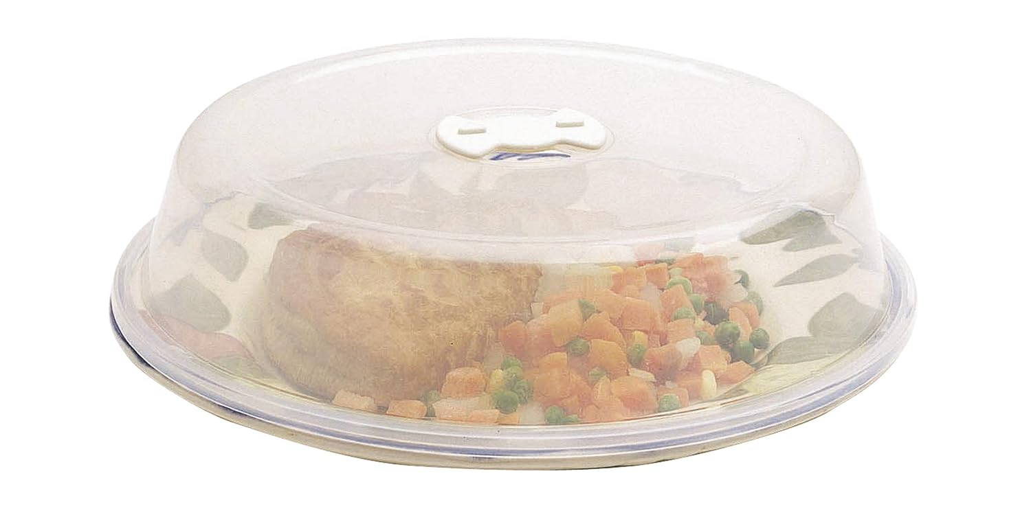 KitchenCraft Microwave Food Cover with Air Vent, BPA Free Plastic, 26