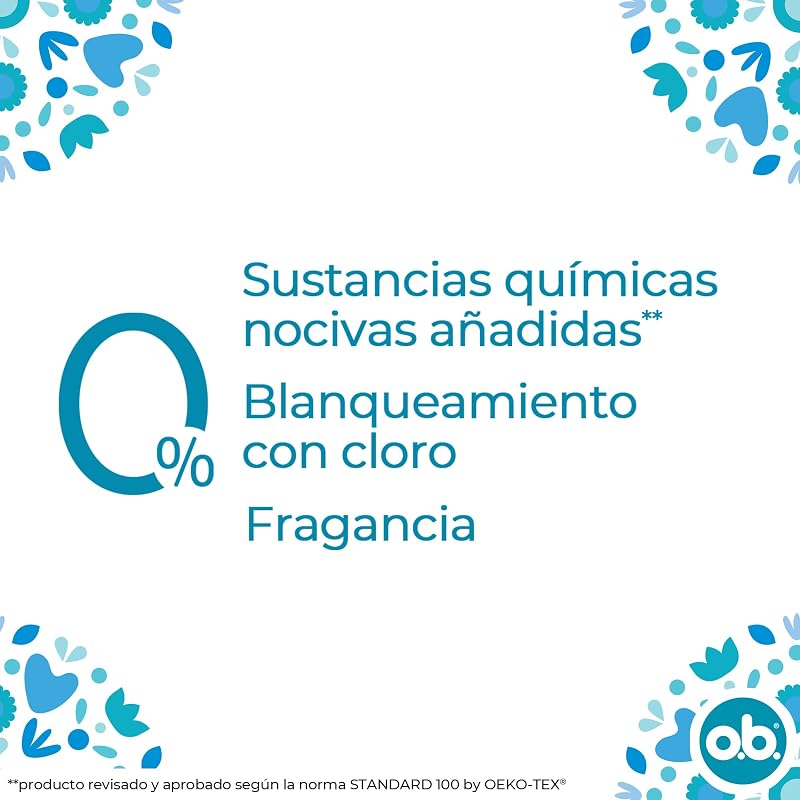 Tampones OB ProComfort Ultimate Comfort (1 x 16), tampones de absorbencia normal sin sustancias químicas nocivas ni fragancia, tampones sin aplicador no blanqueados con cloro — foto 4 de 8