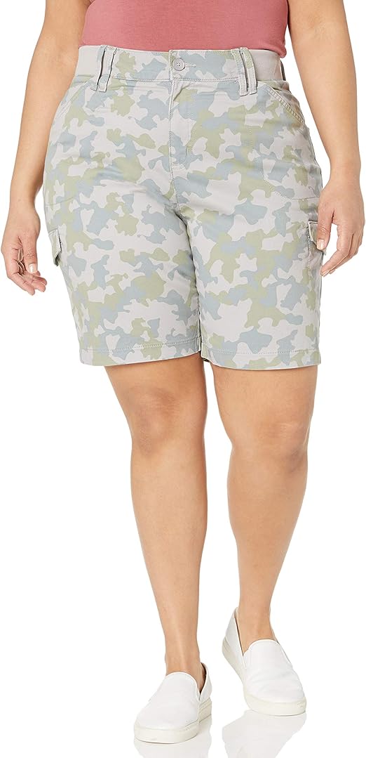 Lee Women's Plus Size Flex-to-go Cargo Bermuda Short | Amazon.com