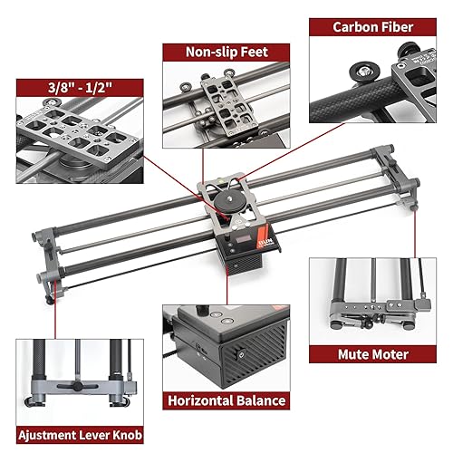 YC Onion Camera Slider Motorized Slider 120cm/47''Camera Rail with
