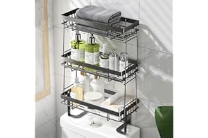 Over The Toilet Storage Shelf, 3 Tier Bathroom Shelf Above Toilet, Bathroom Organizers, Toilet Storage Rack, Multipurpose Sto