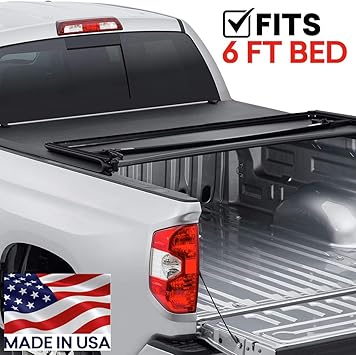 Amazon Com Truck Bed Cover For Toyota Tacoma 2016 2018 6 Ft Bed Trident Fastfold 69410 Automotive