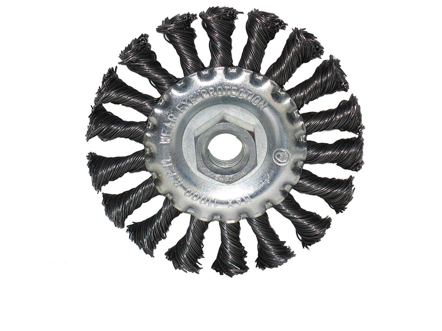 (100mm) Twist Knot Wire Wheel Brush For Angle Grinder
