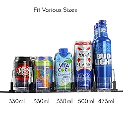 RULA Drink Organizer for Fridge, Self-Pushing Soda