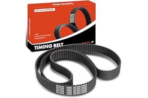 A-Premium Engine Timing Belt Compatible with Dodge, Chrysler, Plymouth & Volkswagen Cars - Grand Caravan, Charger, Journey, Challenger, Avenger, Nitro, Town & Country, 300, Sebring, Routan & More