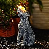 Fashionoda Garden Statue Dog Figurine Decor – Outdoor Decoration with Butterfly for Garden Yard Lawn Home Decor Outside : Mothers Day Memorial Gifts for Women Mom Grandma