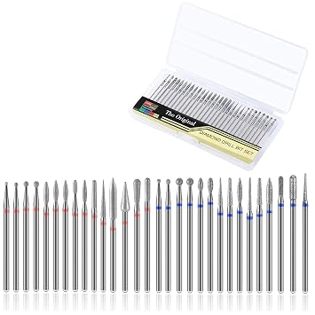 6er Set Diamant-Schleifköpfe Für Nagelfräser – Verschiedene Körnungen, Für Nägel, Glas, Metall & Mehr