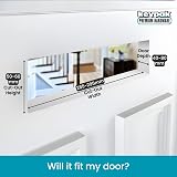 Keypak 12in Door Letterbox Fits 40-80mm Doors Anti-Snap Flap Internal Draught view 5
