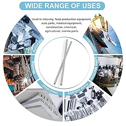 Deyyol 304 Stainless Steel Tubing Tube, 2 Pcs