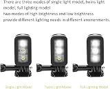 ASHATA 45M Waterproof LED Video Light Dimmable Underwater Fill Light for GoPro view 4