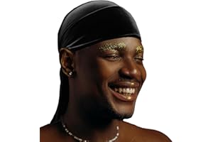 DuragPro 1 Pack Velvet Durag for Men & Women - Premium Soft, Long Tail & Wide Straps for Waves - Vibrant Non-Bleed Colors