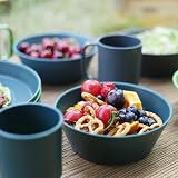 Greentainer 12 PCS Unbreakable Plastic Dinnerware Set Service for 4 view 4