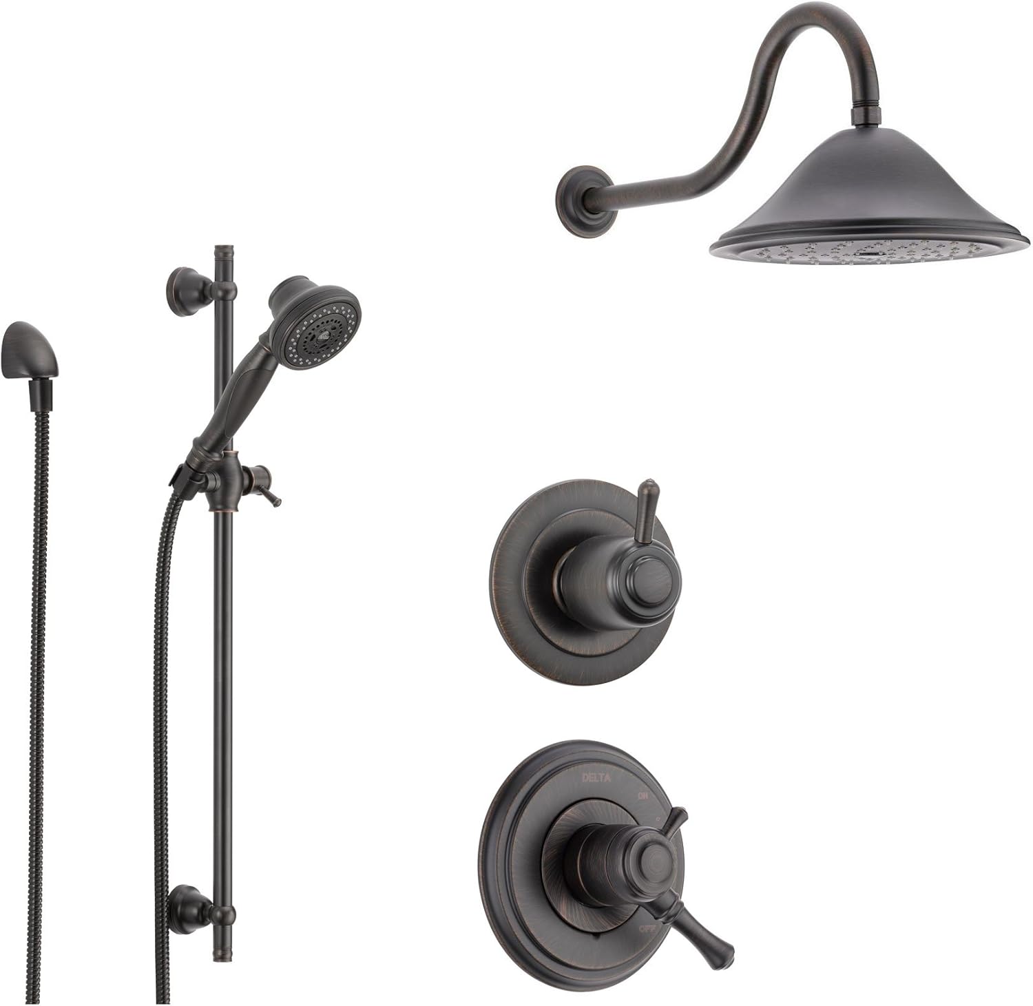 delta rain head with handheld