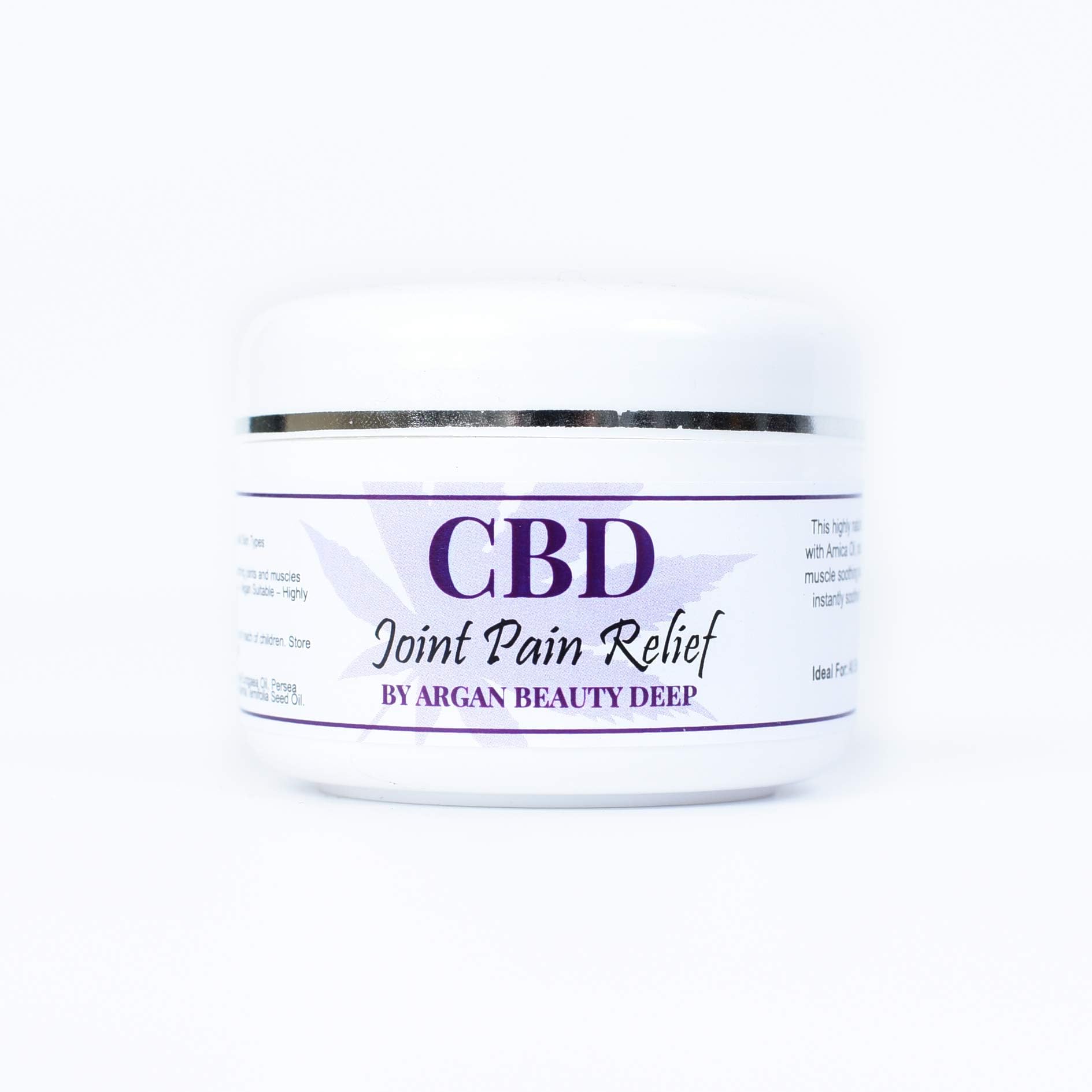 ARGAN BEAUTY DEEP Pain Relief Cream - HEMP Cream for Pain Relief High Strength Reducing Fatigue Cramps Joint Ache Natural Hemp Cream for Soothing Knees Back Shoulder Feet Hands Legs 50g