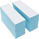 L LIKED 6000 Fanfold 4 x 6 Thermal Labels, with Perforated Line Shipping Labels, Permanent Adhesive, Compatible with Zebra & Rollo, White, Commercial Grade