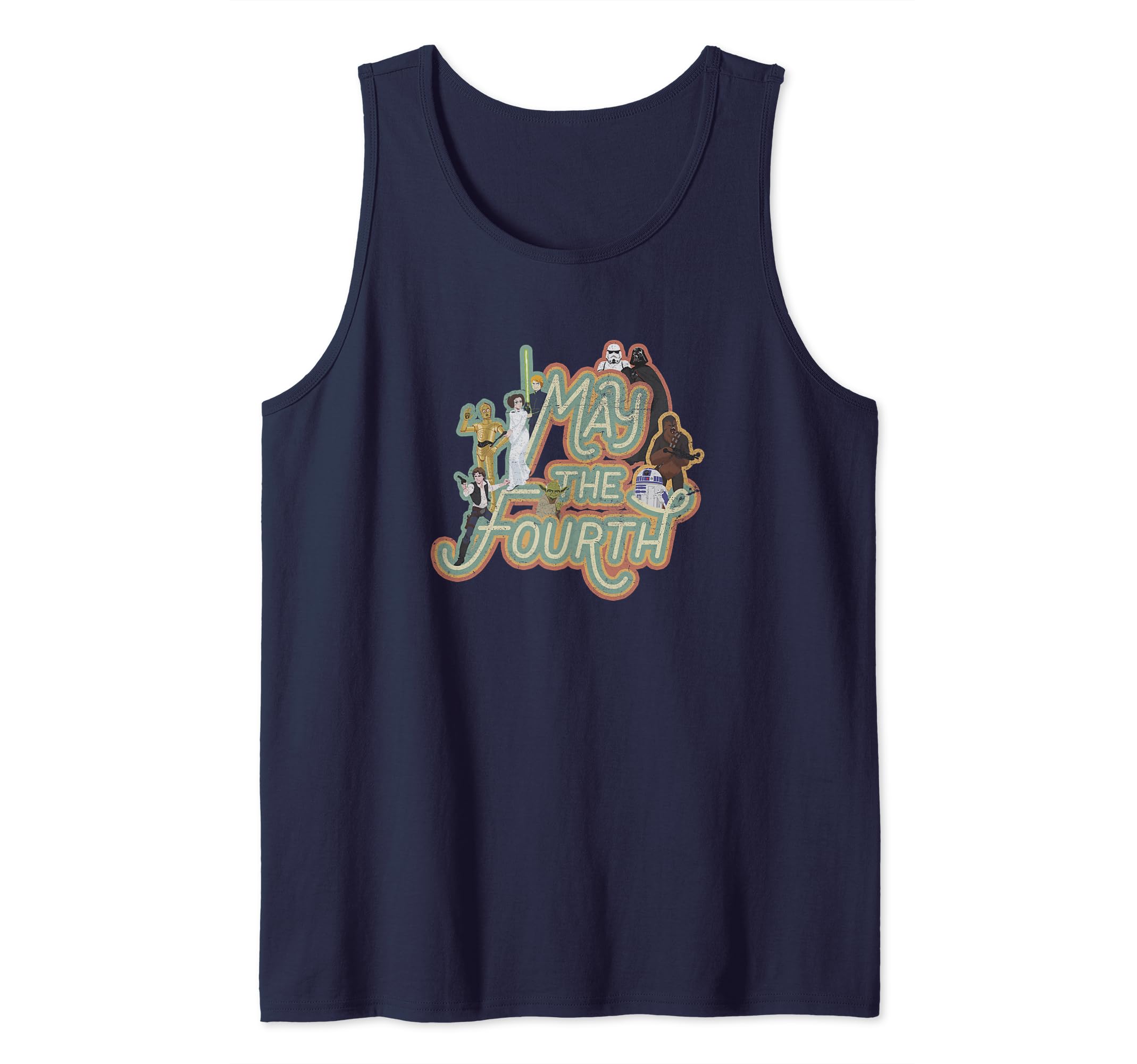 Star Wars May The Fourth Be With You Character Collage Tank Top