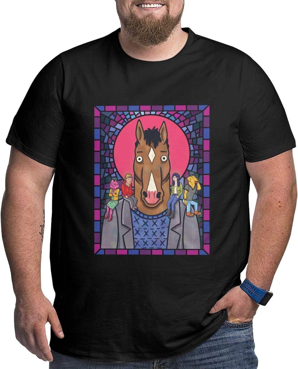 Bo-Jack Horseman Big Size Men's T-Shirt Black