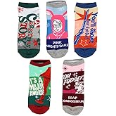 A Christmas Story Ralphie Ankle No Show Socks 5 Pair for Men or Women