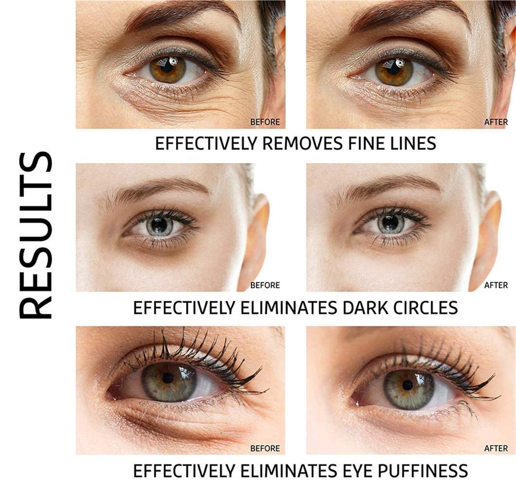 Ruzzut Under Eye Patches - 30 Pairs 24K Gold Moisturizing Under Eye Mask, Anti Aging Collagen Eye Masks Skincare Eye Patches for Puffy Eyes and Dark Circles, Gold