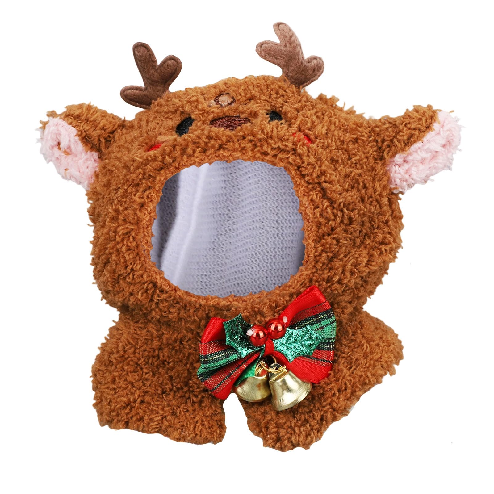 Christmas Doll Clothes Set for 15-17cm/5.9-6.69in Dolls, Reindeer Costume Outfit for Festive Costume Accessories (No Doll Included)