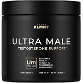 ULTRA MALE&reg; Premium Testosterone Booster for Men Male Enhancing Supplement 100:1 Shilajit, 40:1 Black Maca, Ashwagandha 25%, Tongkat Ali 10% High Strength Testosterone Supplement for Men Health Libido