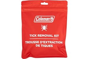 Coleman Tick Removal Kit, 15 pieces, contains tick identification card, Human