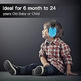 Lookka Kids Ear Defenders Blue Noise Cancelling Muffs Adjustable 6 Months-14 view 6
