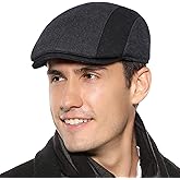 Sumolux Mens Newsboy Cap Winter Beret Hat Cabbie Flat Cap