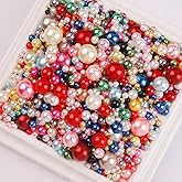ABS Pearls No Holes 3 4 5 6 8 10mm Assorted Colors Round Loose Beads Without Hole for Vase Fillers DIY Crafts Jewelry Making Accessories 30Grams