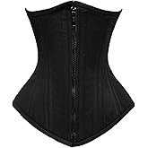luvsecretlingerie Heavy Duty 26 Double Steel Boned Waist Training Satin Underbust Shaper Corset for Wider Hips #450