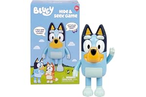 Bluey Game Hide and Seek Electronic Figure, Articulated, Musical Kids Figurines with Dance Mode, Interactive Play Toddler Figurine Toys for Ages 3+