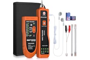 Proster Network Tester XQ 350 Handheld Cable Tracer with Earphone High Sensitive Telephone Cable Tester Wire Tracker for LAN 