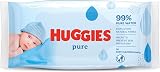 Huggies Pure Baby Wipes 1 Pack 56 Wipes Fragrance Free Hypoallergenic