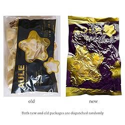 AULE Party Balloons Pack of 42 - Metallic Gold