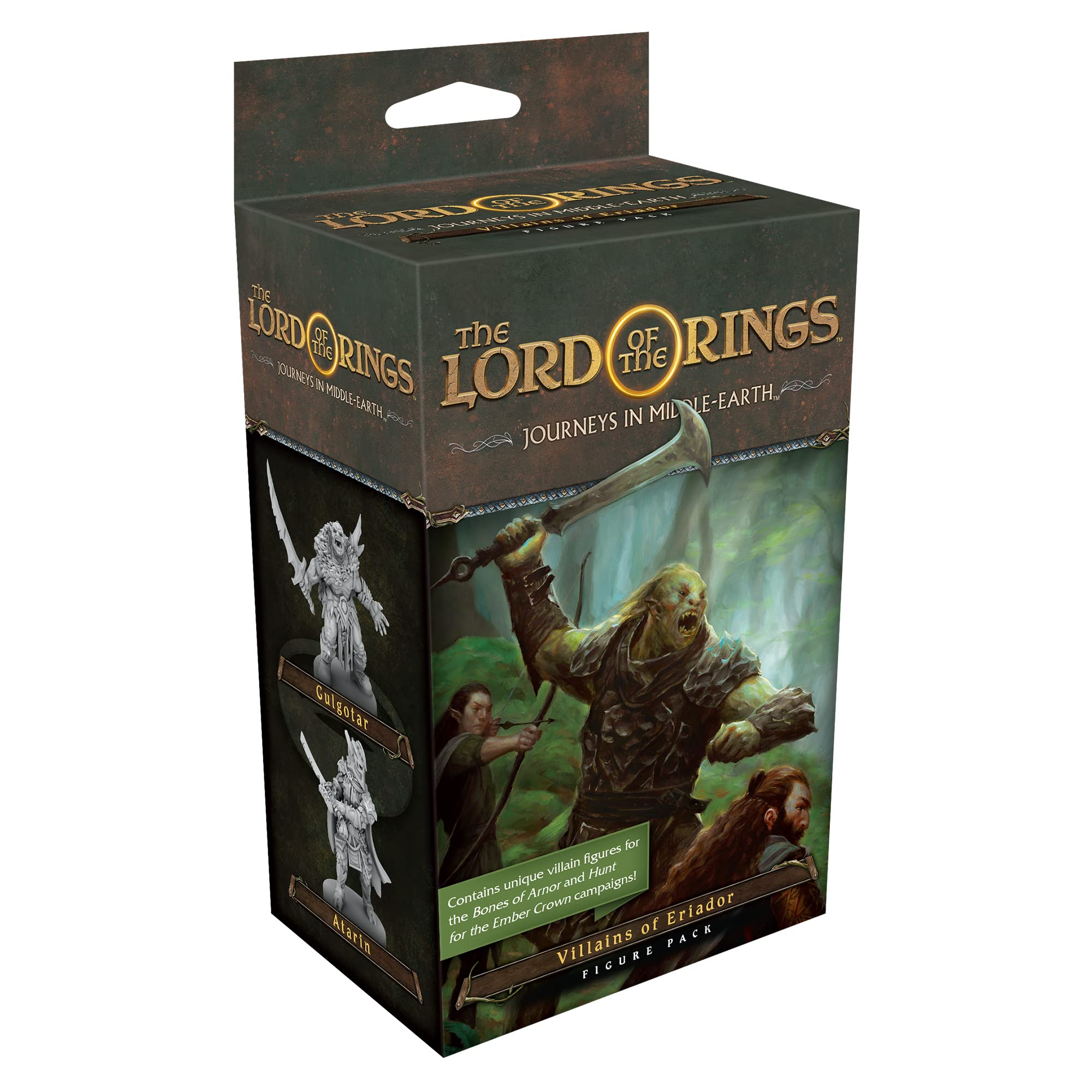 Fantasy Flight Games The Lord of the Rings - Journeys in Middle-Earth: Villains of Eriador Miniatures Game Expansion Ages 14+ 1-5 Players 60+ Minutes Playing Time