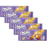 Milka Milk Chocolate with Caramel Filling, 100g (PACK OF 5)